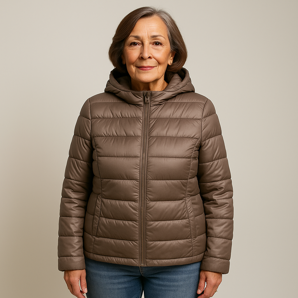 Ruby & June – Champagne Mid-Season Jacket