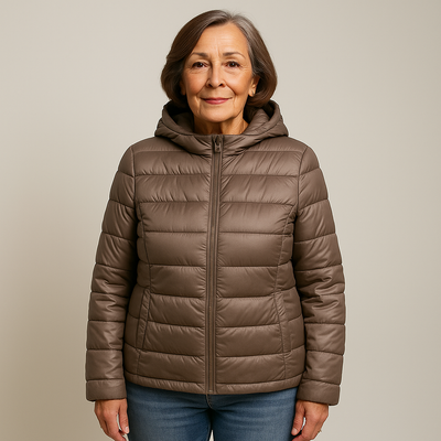 Ruby & June – Champagne Mid-Season Jacket