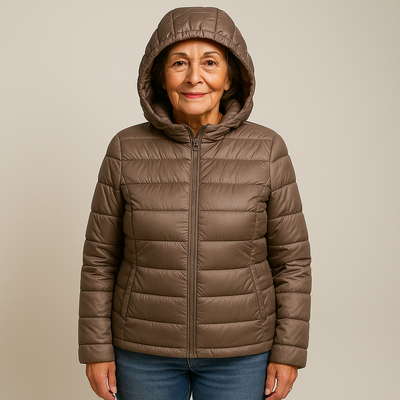 Ruby & June – Champagne Mid-Season Jacket