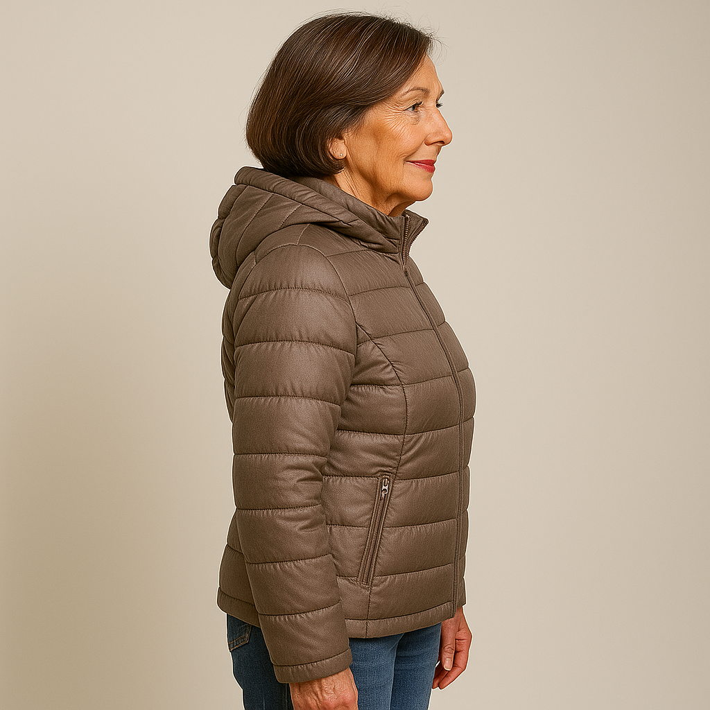 Ruby & June – Champagne Mid-Season Jacket