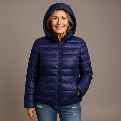 Ruby & June – Dark Blue Mid-Season Jacket