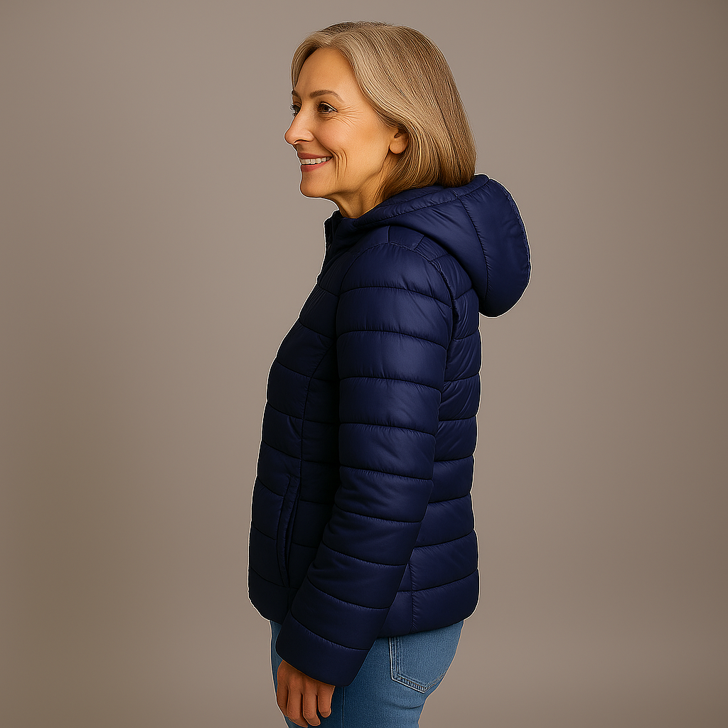 Ruby & June – Dark Blue Mid-Season Jacket