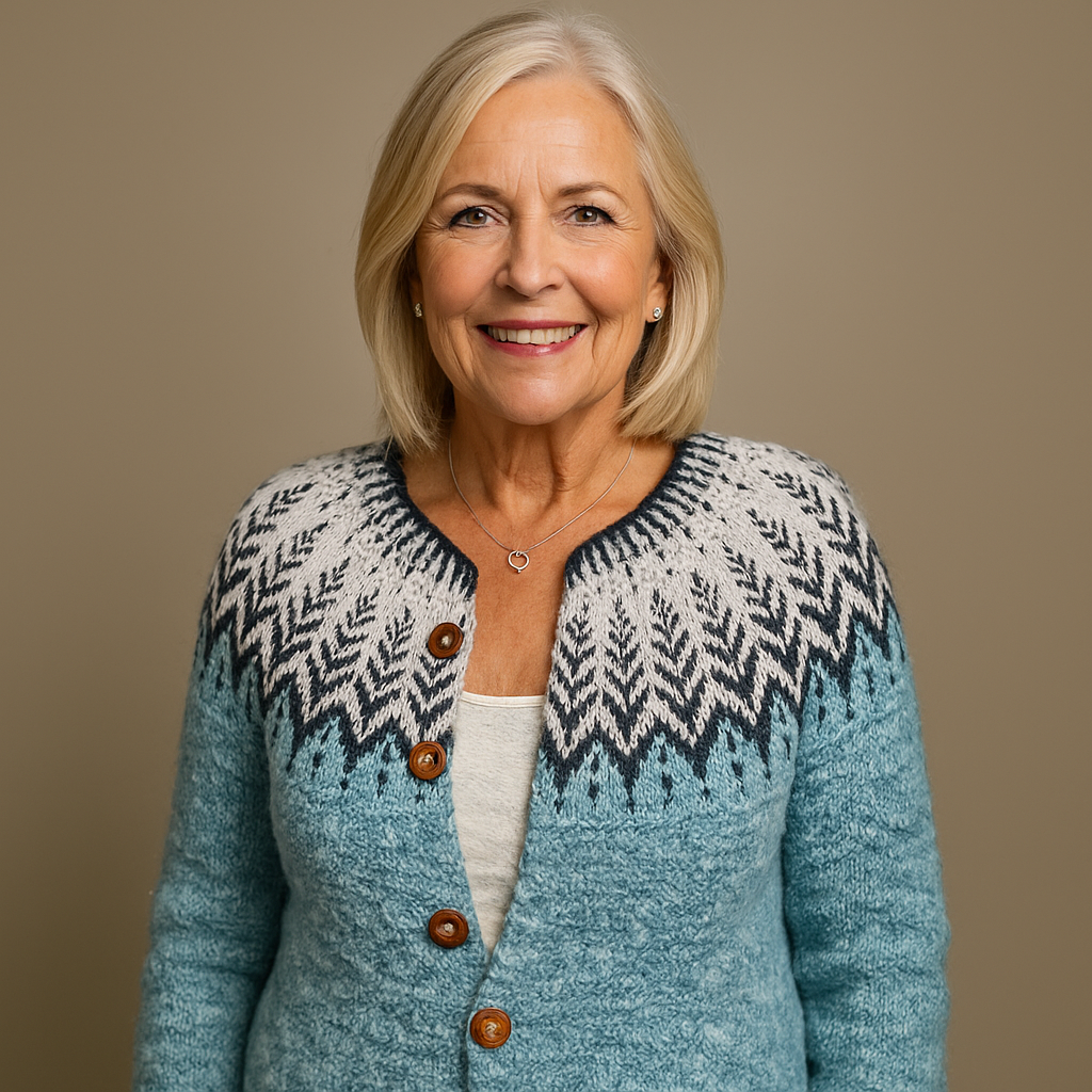 Ethel & Harold - Retro Icelandic Wool Cardigan