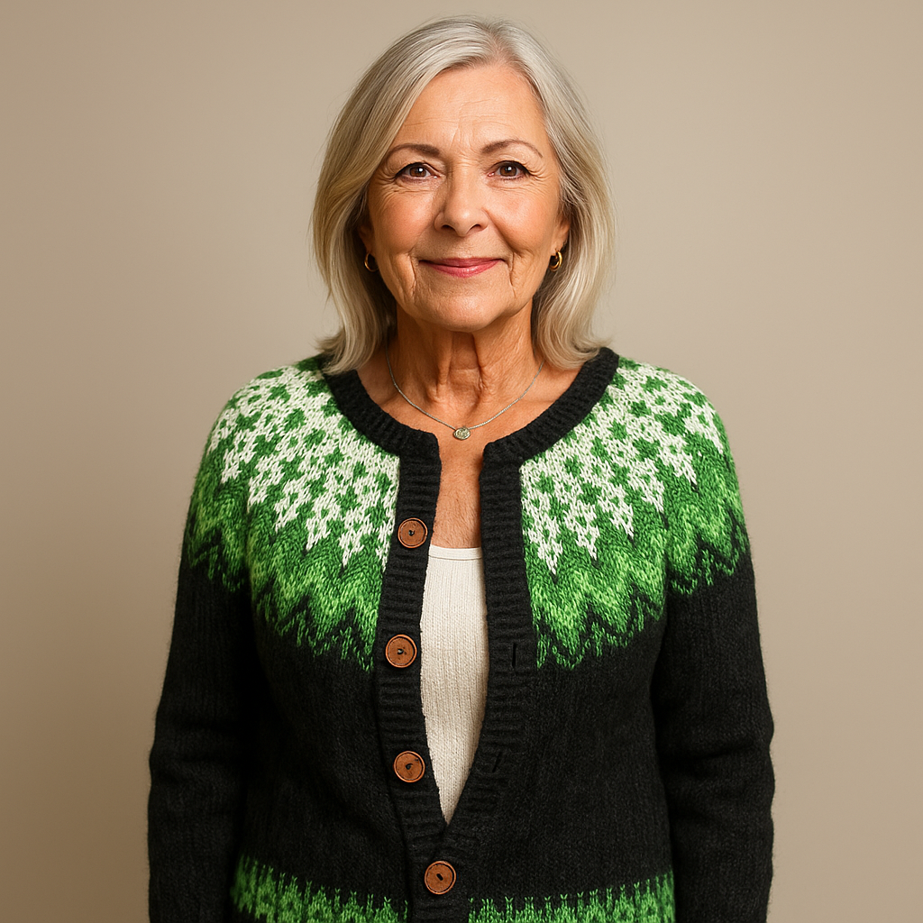 Ethel & Harold  - Retro Icelandic Wool Cardigan