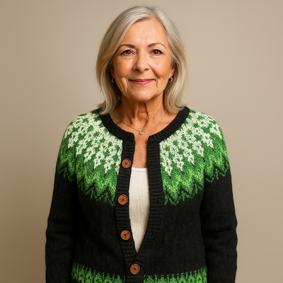 Ethel & Harold  - Retro Icelandic Wool Cardigan