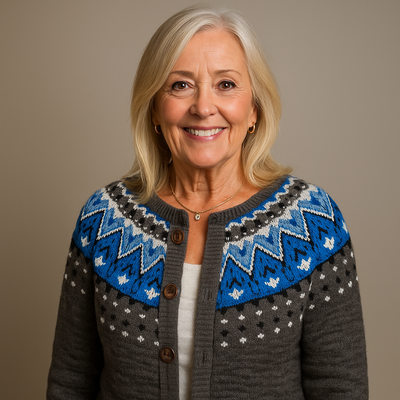 Ethel & Harold  - Retro Icelandic Wool Cardigan