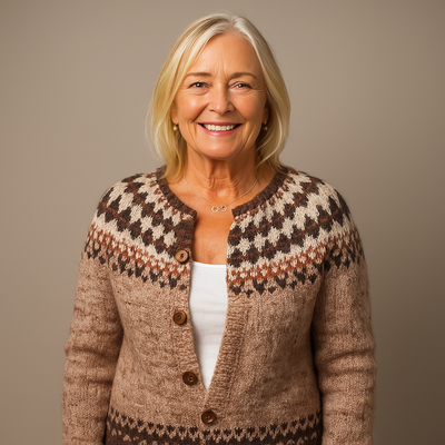 Ethel & Harold - Retro Icelandic Wool Cardigan