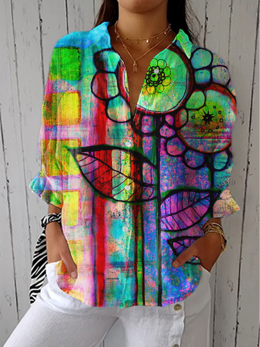 Ruby & June – Artistic Bloom Blouse