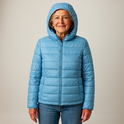 Ruby & June – Baby Blue Mid-Season Jacket