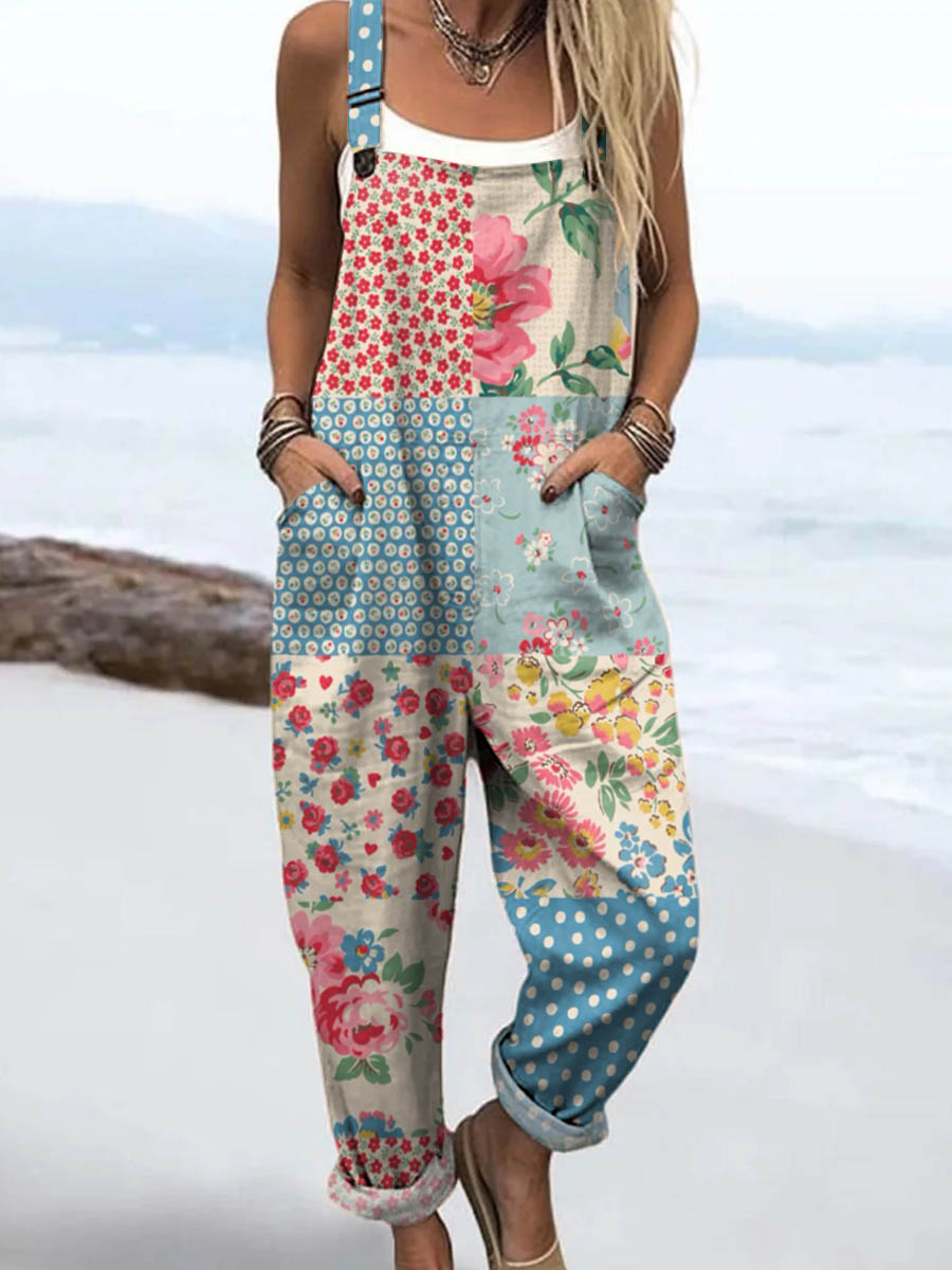 Ruby & June – Blossom Patchwork Jumpsuit