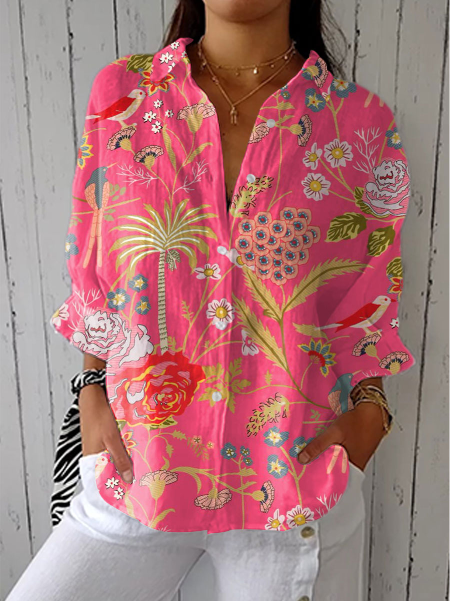 Ruby & June – Tropical Blossom Blouse