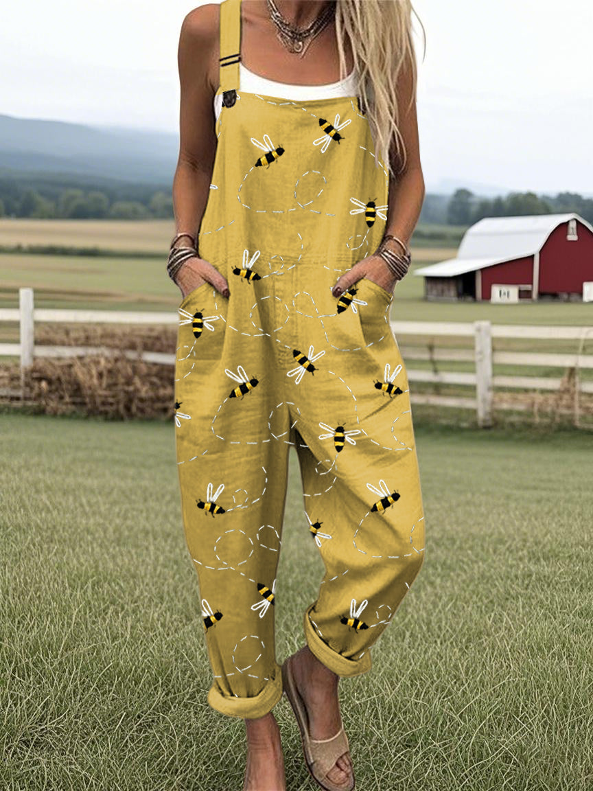 Ruby & June – Bee Pattern Jumpsuit
