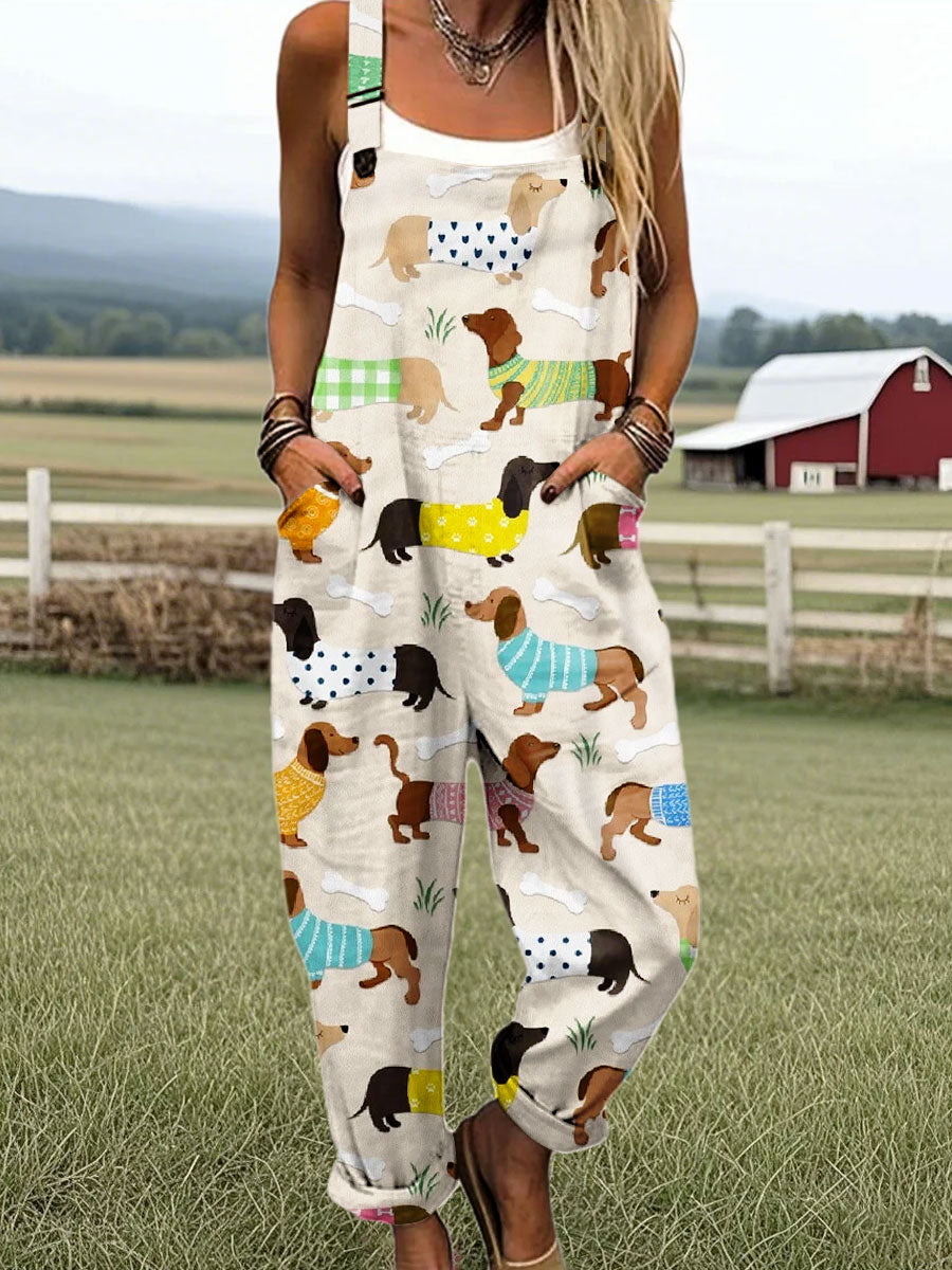 Ruby & June – American Print Dog Jumpsuit