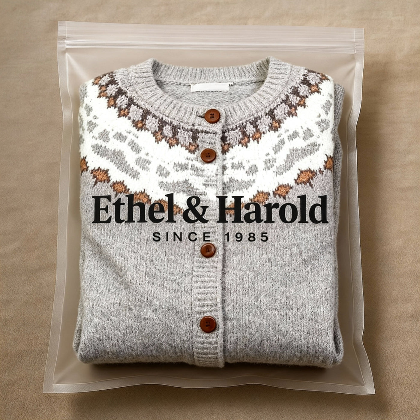 Ethel & Harold  - Classic Icelandic Wool Vintage Cardigan
