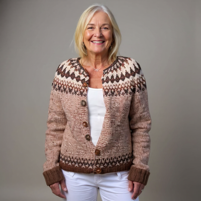 Ethel & Harold - Retro Icelandic Wool Cardigan