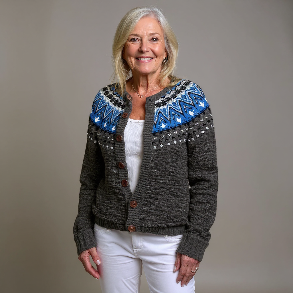 Ethel & Harold  - Retro Icelandic Wool Cardigan