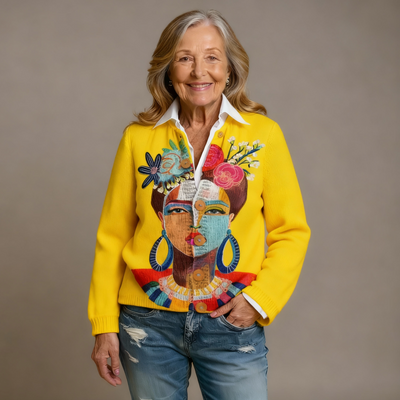 Ruby & June – Art Print Cardigan
