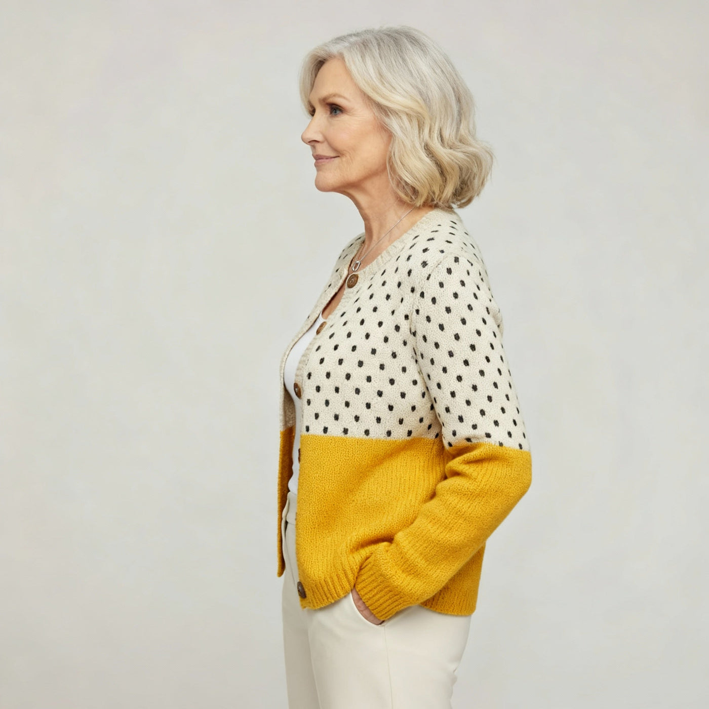 Ruby & June – Adeline Polka Cardigan