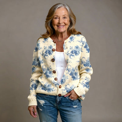 Ruby & June – Floral Art Cardigan