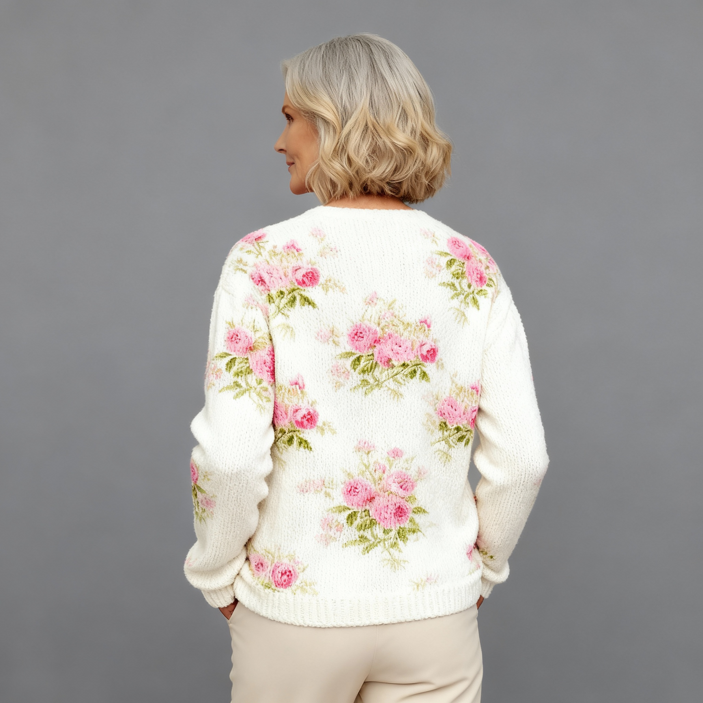 Ruby & June – Floral Art Cardigan