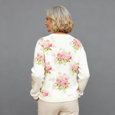 Ruby & June – Floral Art Cardigan