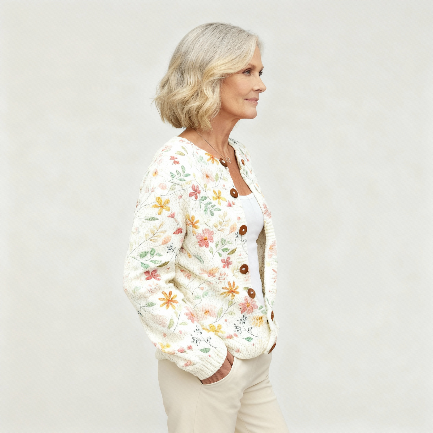 Ruby & June – Floral Cardigan