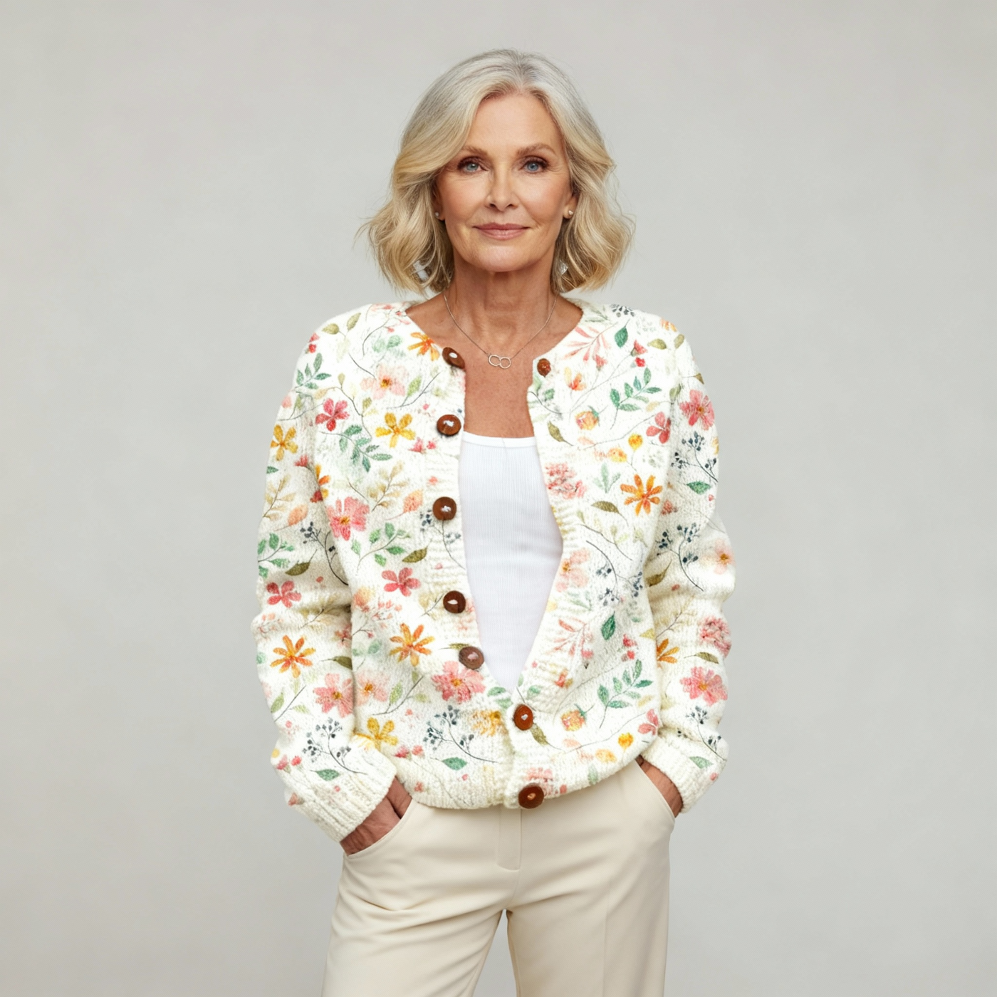 Ruby & June – Floral Cardigan