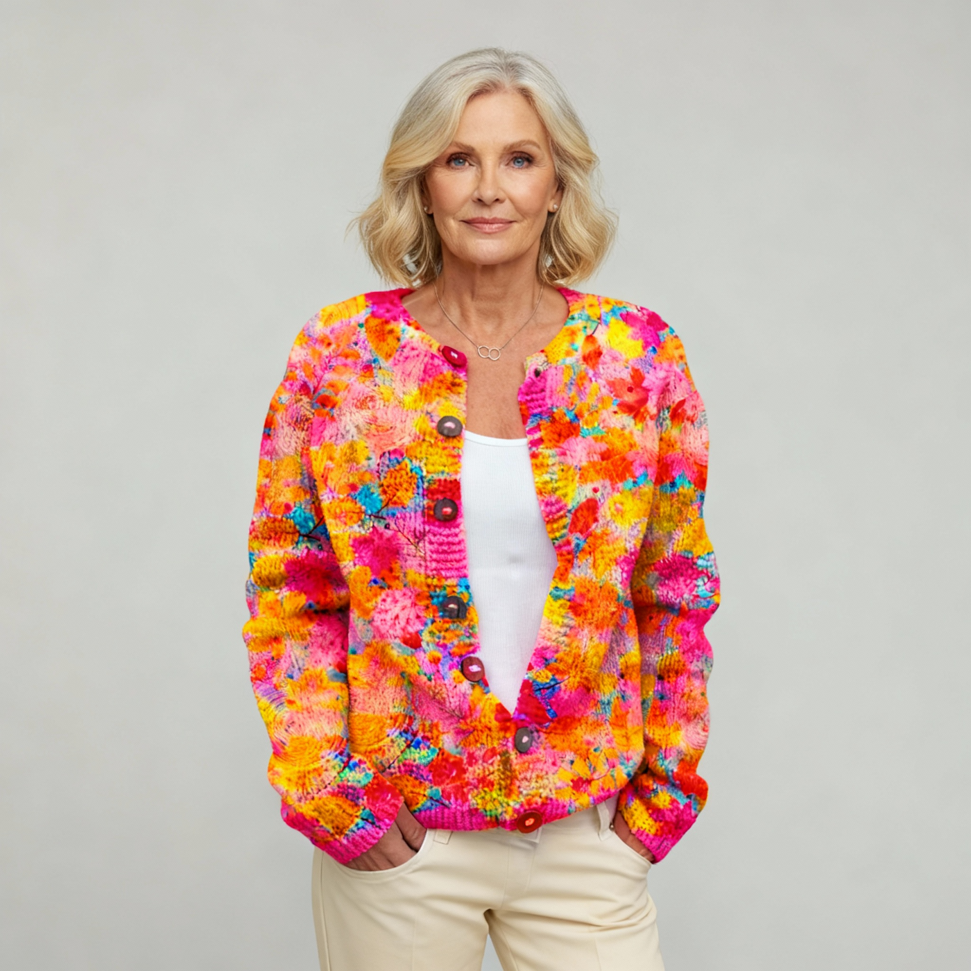 Ruby & June – Floral Cardigan