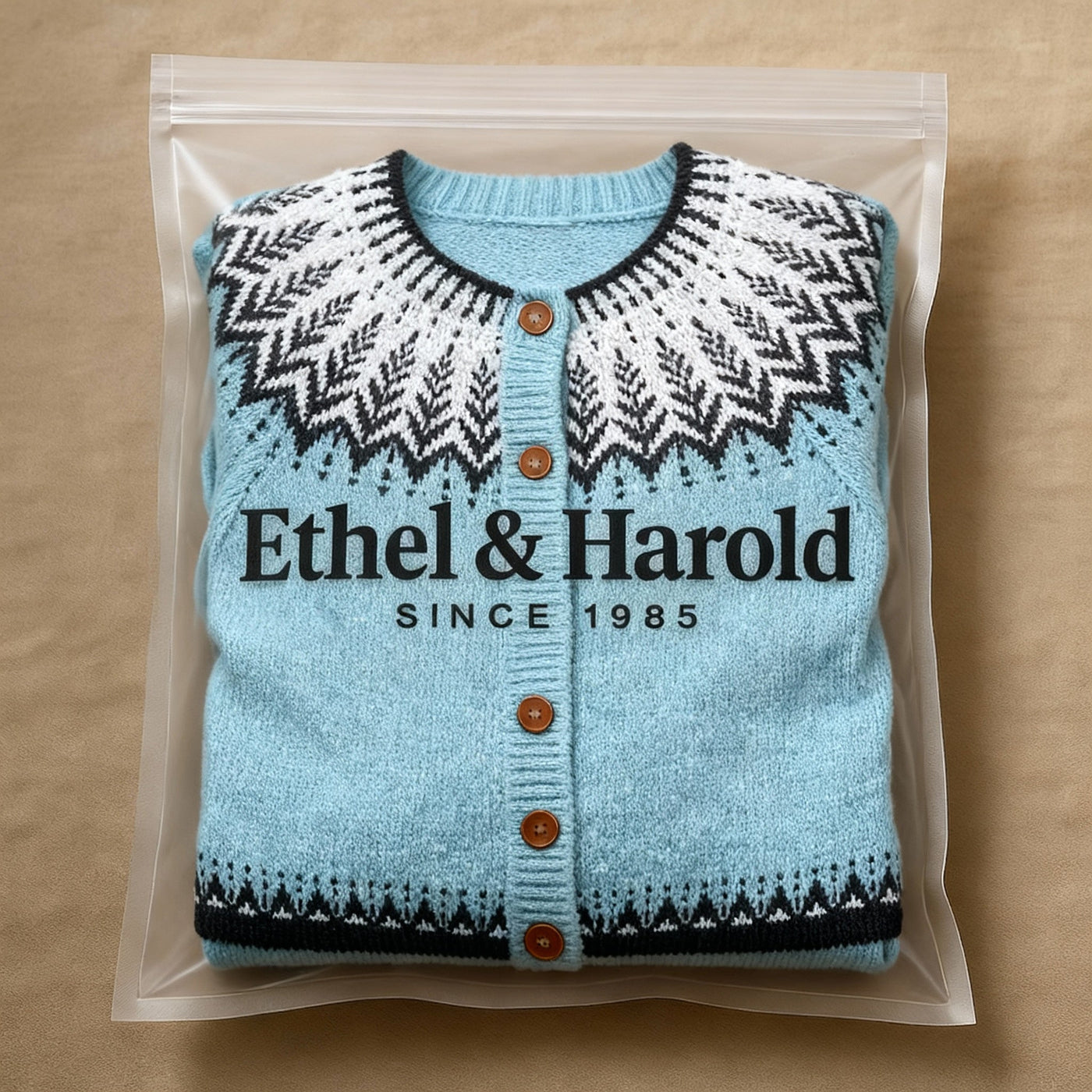Ethel & Harold - Retro Icelandic Wool Cardigan